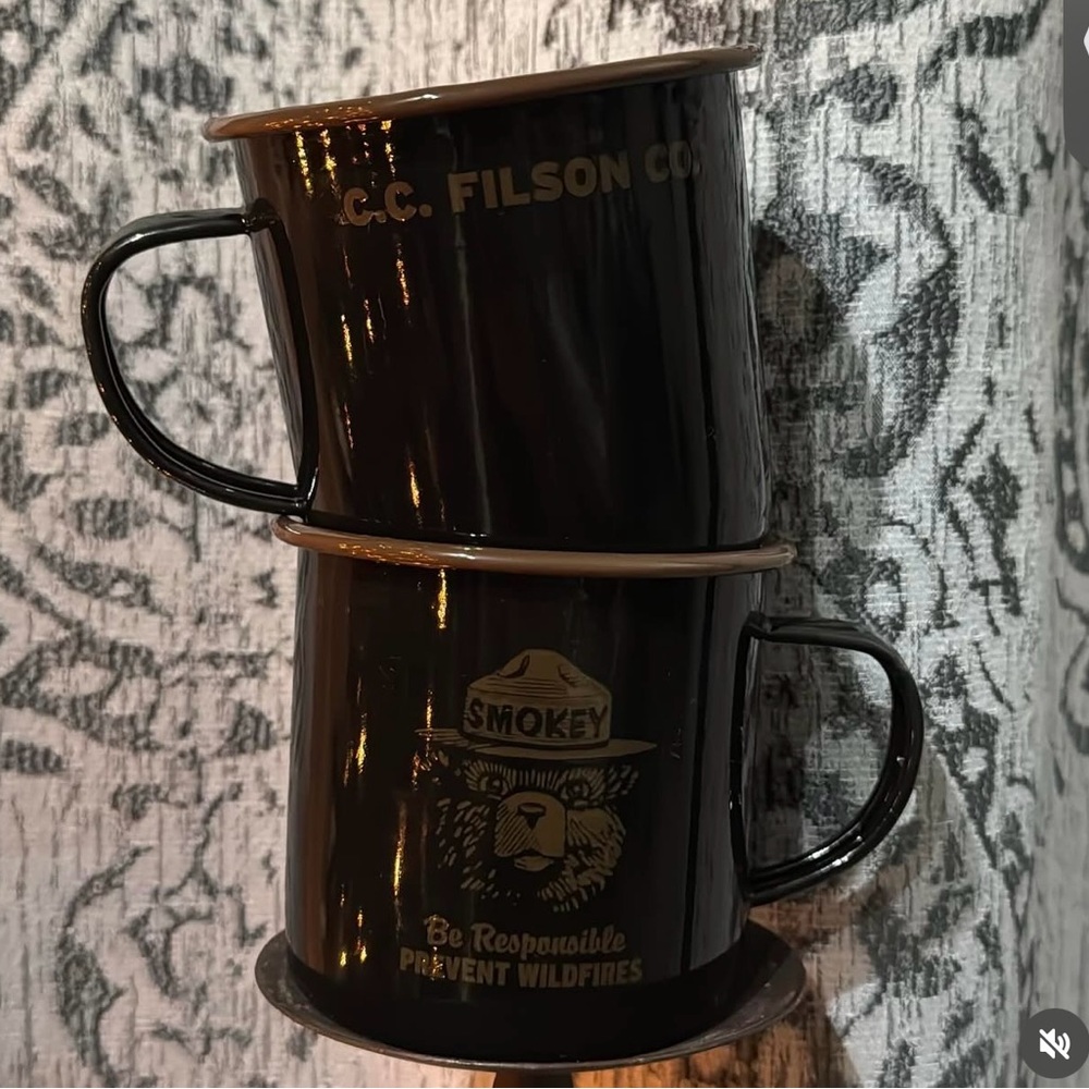 Filson Smokey Bear Black Mugs